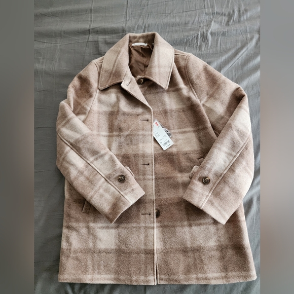 NWT Oversized Plaid Coat - Picture 4 of 6